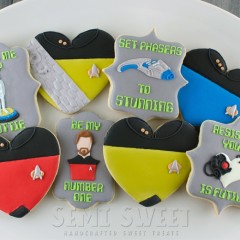 Set your phaser to stunning – Valentine cookies