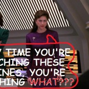 Galaxy’s Child, TNG S4 E16 Review, The Battle Bridge